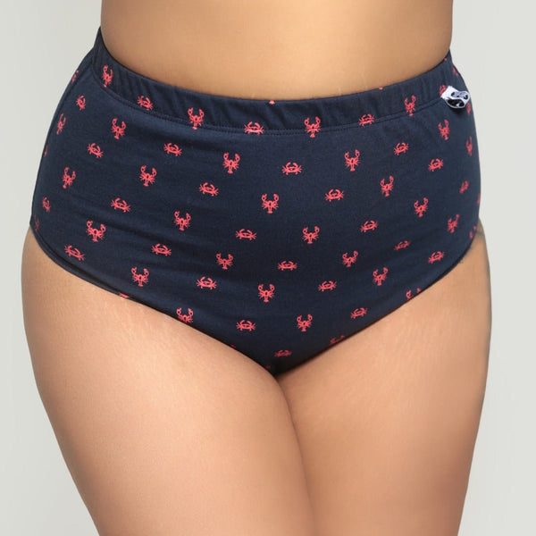 By the Shore Classic Biowashed Organic Cotton Brief - Navy Blue | Verified Sustainable Womens Underwear on Brown Living™