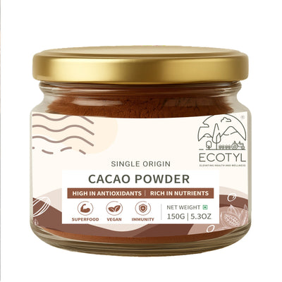 Cacao Powder | Rich in Antioxidants | Natural Energy Support | 150g – Powder Drink Mixes on Brown Living™. SKU: ECOTYL00045. Img 5.