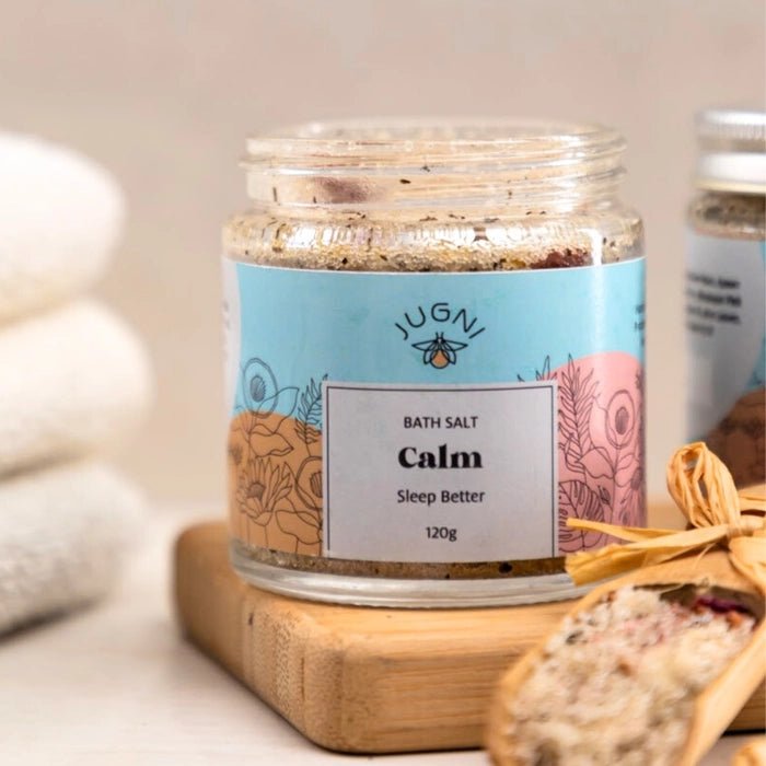 Calm Evenings Kit Deep Relax | Night - Time Relaxation Gift Set – Bath Salt on Brown Living™. SKU: CEK-DR-02. Img 2.