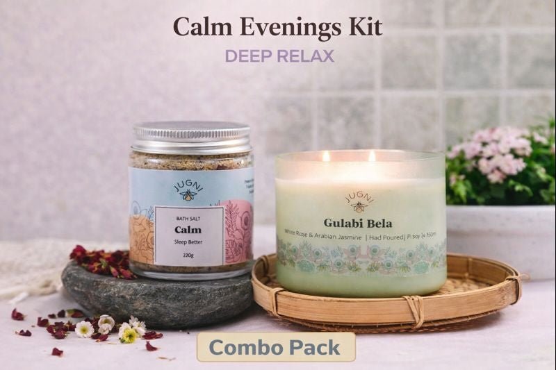 Calm Evenings Kit Deep Relax | Night - Time Relaxation Gift Set – Bath Salt on Brown Living™. SKU: CEK-DR-02. Img 4.