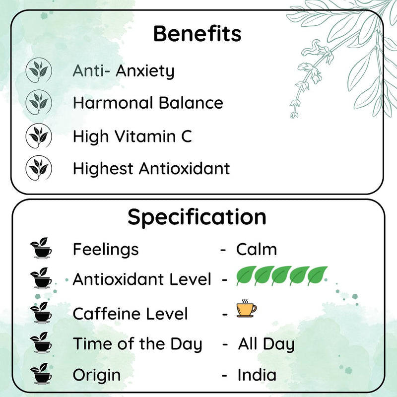 Calming White Leaf | For Relaxation and Better Focus | Verified Sustainable Tea on Brown Living™
