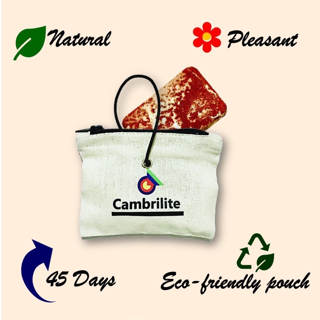 Cambrilite Camphor Claystone Car Freshener Sachet | Red | Pack of 1 – Candles & Fragrances on Brown Living™. SKU: SPGCMBLCCREDCTF1. Img 7.