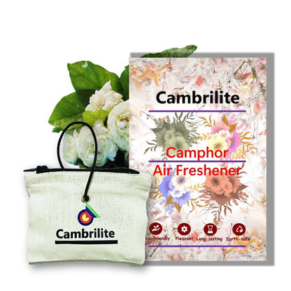 Cambrilite Camphor Hanging Pouch | Natural Air Freshener for Car – Candles & Fragrances on Brown Living™. SKU: BLCMPCARJM1. Img 8.