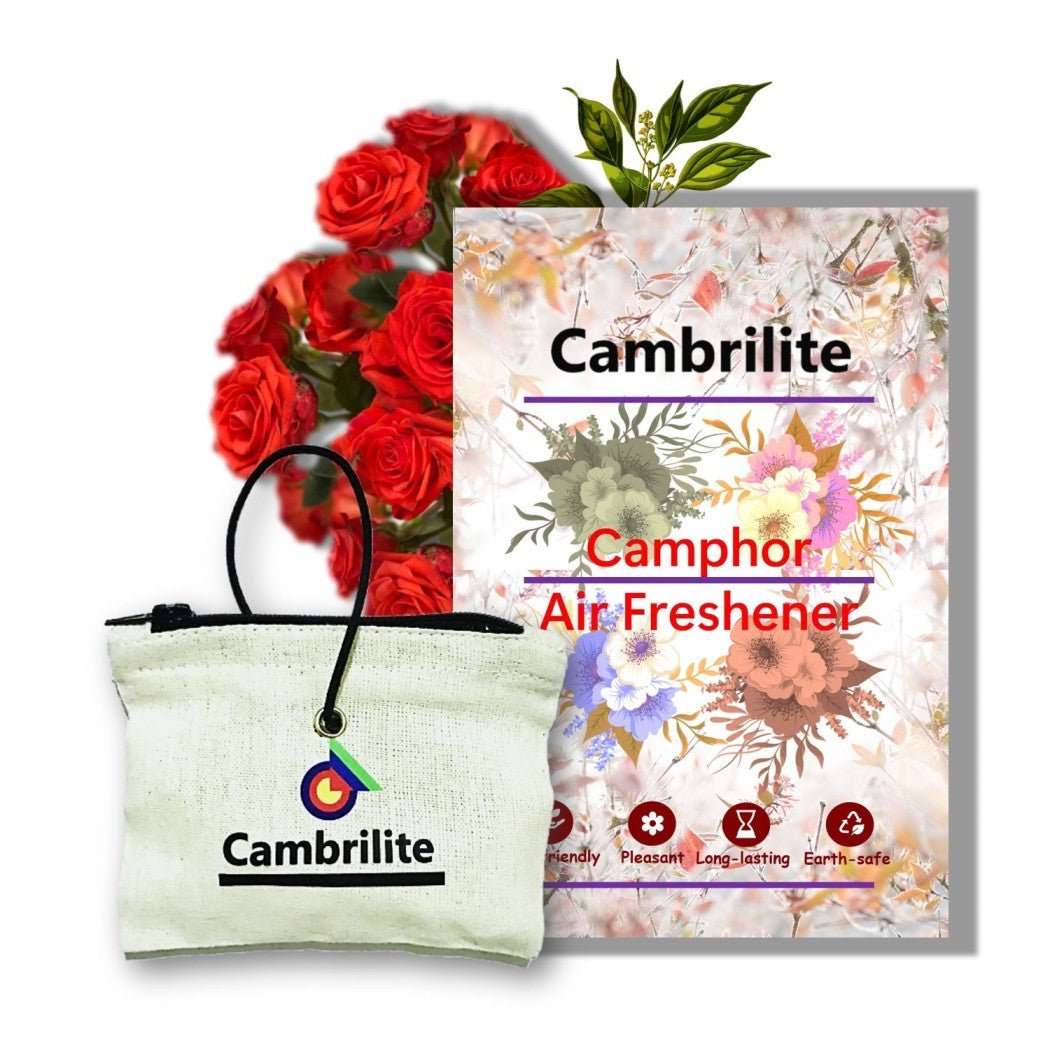 Cambrilite Camphor Hanging Pouch | Natural Air Freshener for Car – Candles & Fragrances on Brown Living™. SKU: BLCMPCARRS1. Img 12.
