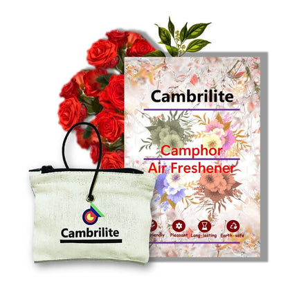 Cambrilite Camphor Hanging Pouch | Natural Air Freshener for Car – Candles & Fragrances on Brown Living™. SKU: BLCMPCARRS1. Img 12.