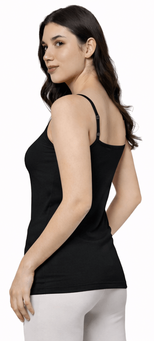 Camisole Bamboo Fabric Top for Women | Pack Of 1 – Womens Top on Brown Living™. SKU: CAMISOLE-WHITE-S. Img 10.