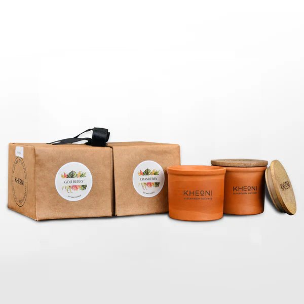 Candle Gift set (Goji Berry & Cranberry) – Candles & Fragrances by Kheoni available on Brown Living™. . SKU: KHMC - 001. Img 2.