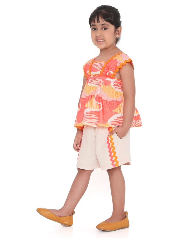 Candy Escape Printed Cotton Co - Ord Set | Verified Sustainable Kids Daywear Sets on Brown Living™