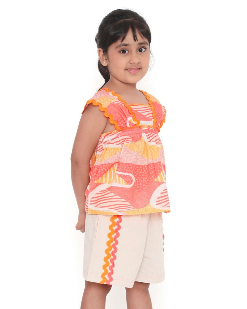 Candy Escape Printed Cotton Co - Ord Set | Verified Sustainable Kids Daywear Sets on Brown Living™