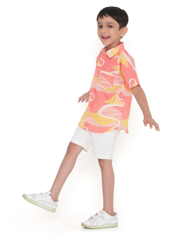 Candy Escape Printed Cotton Shirt | Verified Sustainable Kids Shirts on Brown Living™