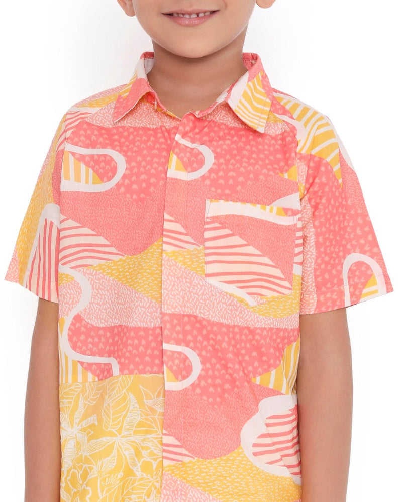 Candy Escape Printed Cotton Shirt | Verified Sustainable Kids Shirts on Brown Living™