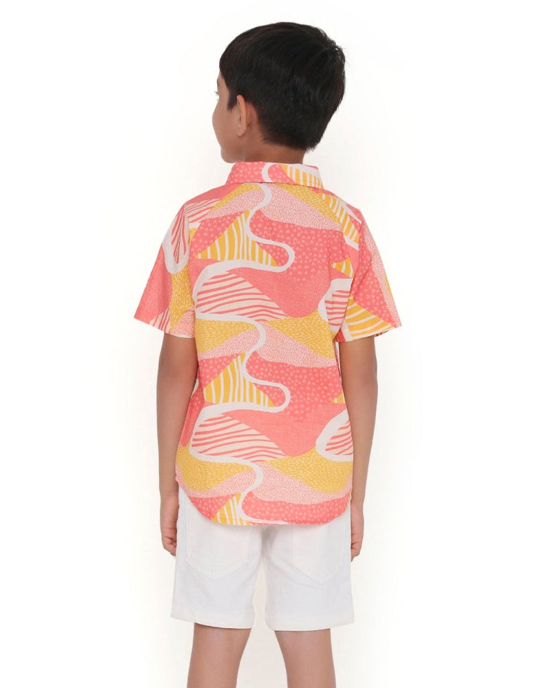 Candy Escape Printed Cotton Shirt | Verified Sustainable Kids Shirts on Brown Living™