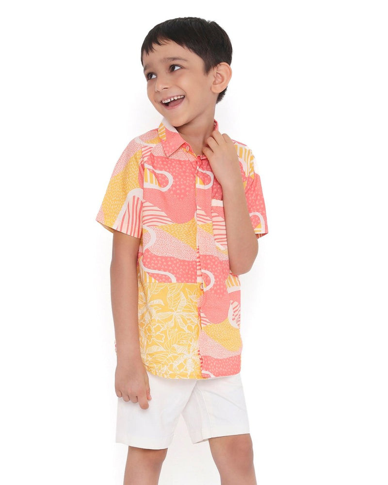 Candy Escape Printed Cotton Shirt | Verified Sustainable Kids Shirts on Brown Living™