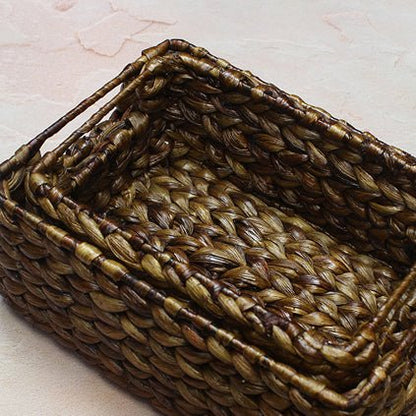 Cane Table Baskets (Set of 2) | Verified Sustainable by Brown Living™