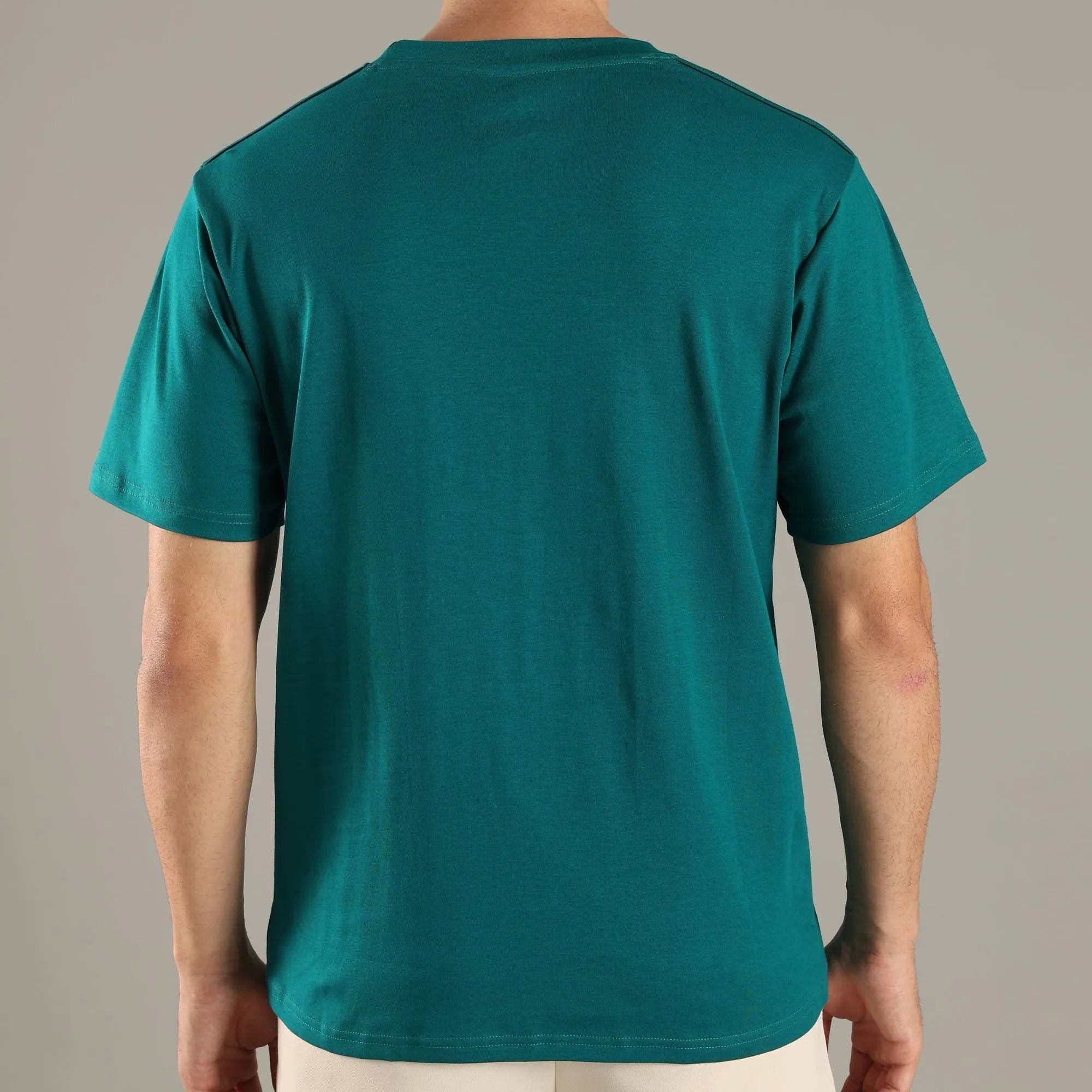 Canopy Green Organic Cotton Half - Sleeve T-Shirt – Mens T-Shirt on Brown Living™. SKU: OC-GR-TS-S. Img 4.