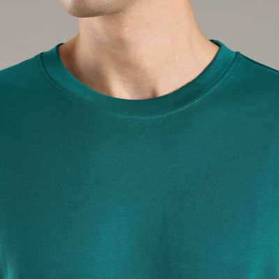 Canopy Green Organic Cotton Half - Sleeve T-Shirt – Mens T-Shirt on Brown Living™. SKU: OC-GR-TS-S. Img 2.
