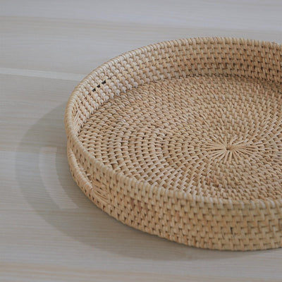 Capri Rattan Tray – Stylish Serving & Decorative Tray – Trays & Platters on Brown Living™. SKU: CapriTraylarge. Img 4.
