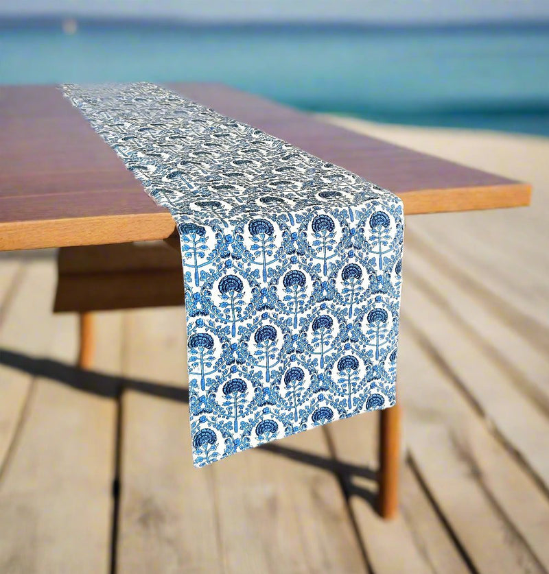 Carolina Blue Table Runner 13x71 Inches | Verified Sustainable by Brown Living™