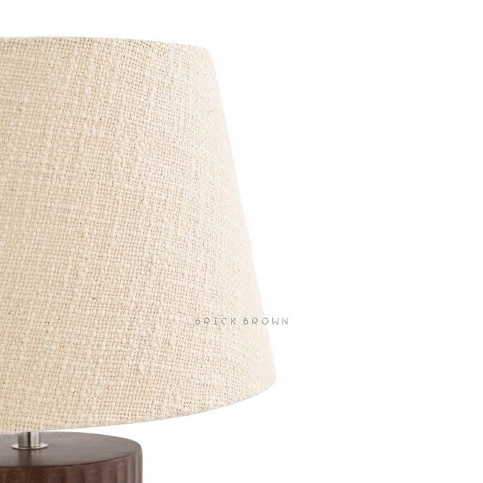 Carved Crust Night Lamp | Handcrafted Mango Wood Table Lamp | Verified Sustainable by Brown Living™