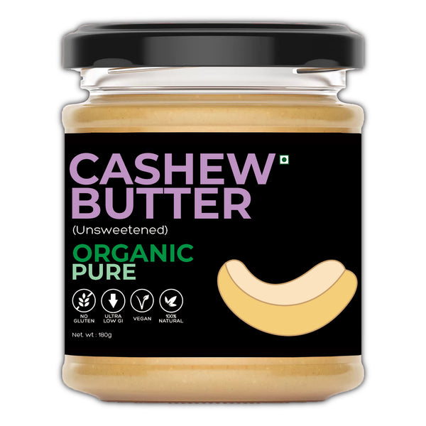 Organic Gluten-Free Cashew Butter (Unsweetened)-180g