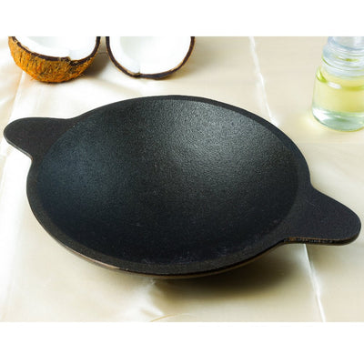 Castrong Handmade Cast Iron Appam Pan – Cookware on Brown Living™. SKU: CastIron - Appam - pan - 1600g - packof1. Img 1.