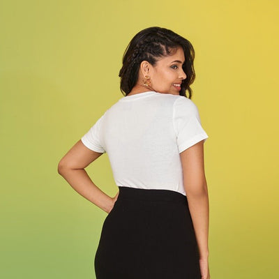 Casual Cotton Graphic T-Shirt – Womens T-Shirt on Brown Living™. SKU: SPTXS. Img 2.