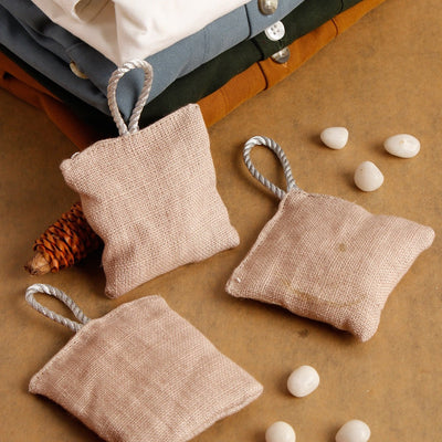 Cedarwood Wardrobe Sachets - Set of 3 – Candles & Fragrances on Brown Living™. SKU: SN12126. Img 4.