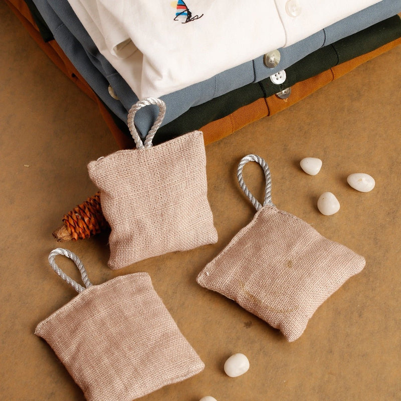 Cedarwood Wardrobe Sachets- Set of 3 | Verified Sustainable Candles & Fragrances on Brown Living™