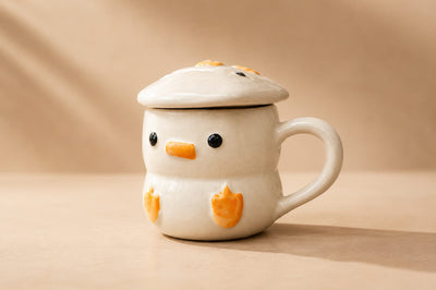 Ceramic Coffee & Tea Cups | Handmade Stoneware Drinkware Set – Cups & Saucers on Brown Living™. SKU: HHM. Img 3.