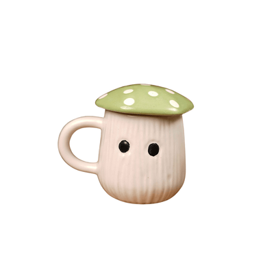 Ceramic Mushroom Mug Set | Cute Coffee & Tea Mugs | Set of 3 – Mugs on Brown Living™. SKU: CC5. Img 3.