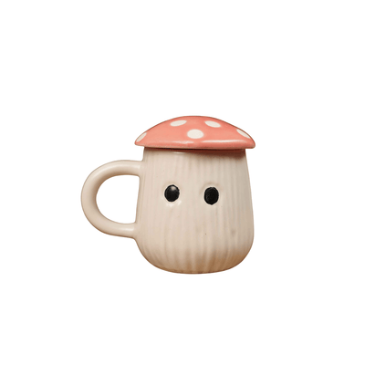 Ceramic Mushroom Mug Set | Cute Coffee & Tea Mugs | Set of 3 – Mugs on Brown Living™. SKU: CC5. Img 2.