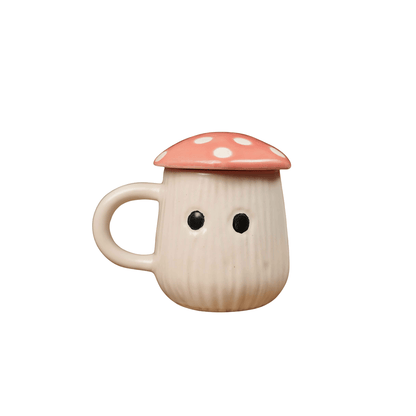 Ceramic Mushroom Mug Set | Cute Coffee & Tea Mugs | Set of 3 – Mugs on Brown Living™. SKU: CC5. Img 2.