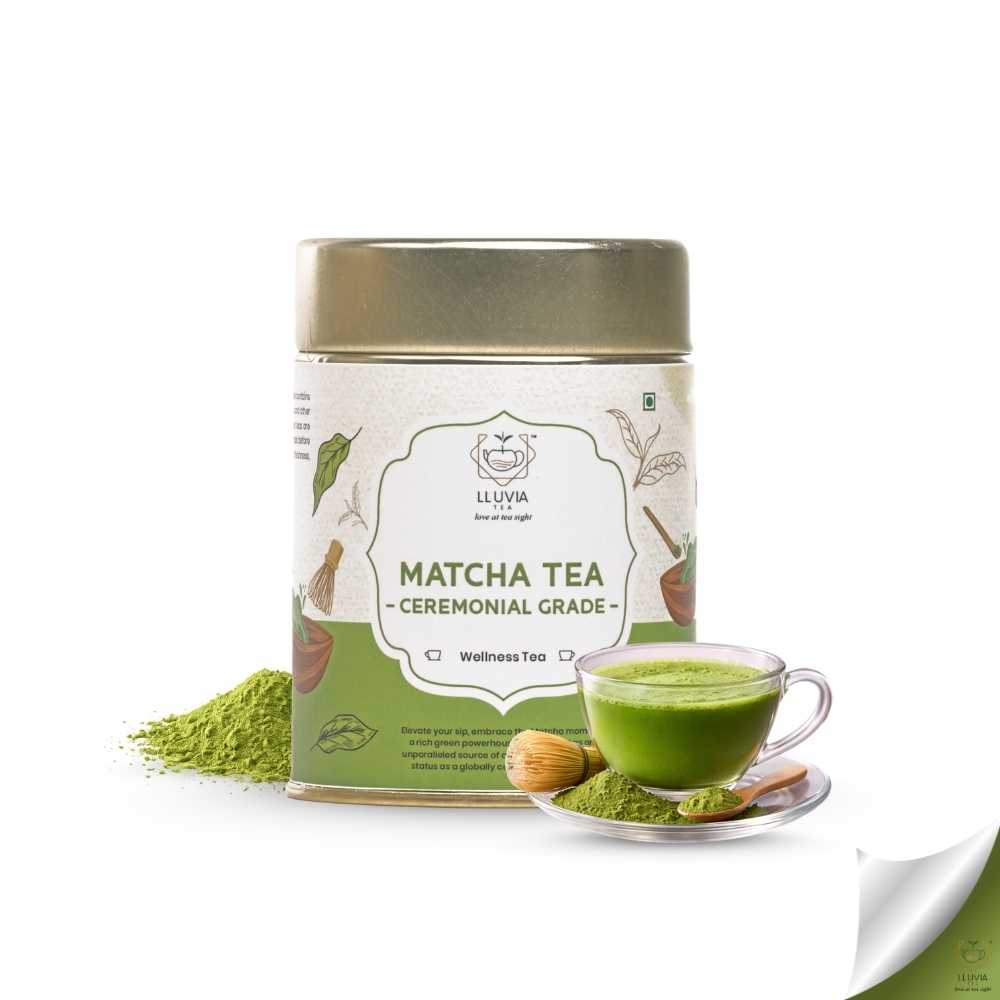 Ceremonial Grade Matcha – Premium Quality & Rich Flavour – 50g – Tea on Brown Living™. SKU: ACBZip50New. Img 1.