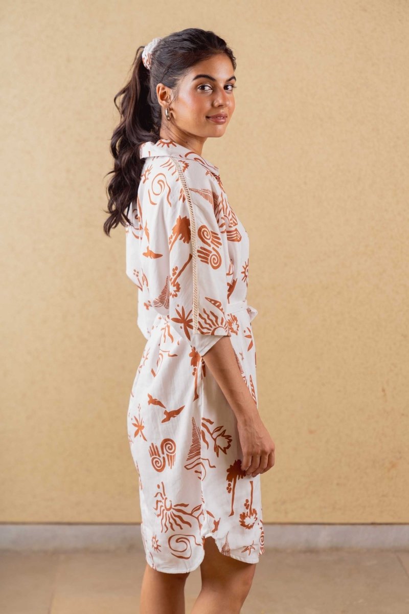 Ceres Dress - Print - Hemp Tencel | Verified Sustainable by Brown Living™