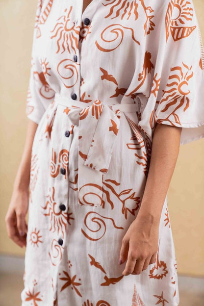 Ceres Dress - Print - Hemp Tencel | Verified Sustainable by Brown Living™