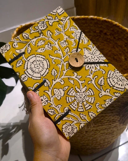 Chaand Fabric Handmade Diary – Notebooks & Notepads on Brown Living™. SKU: KJ09. Img 1.
