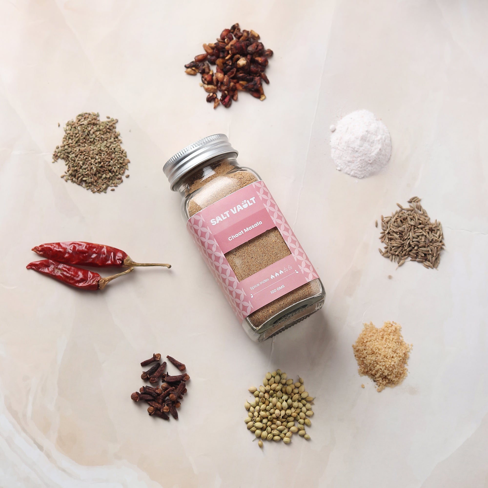 Chaat Masala | 100% Natural and Preservative - Free – Seasonings & Spices on Brown Living™. SKU: CM2SHA100. Img 3.