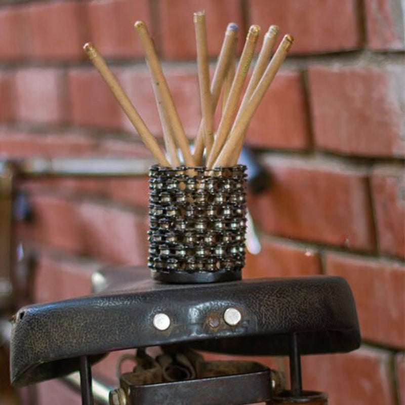 Chalo - Upcycled Metal Vintage Pen Stand | Verified Sustainable by Brown Living™