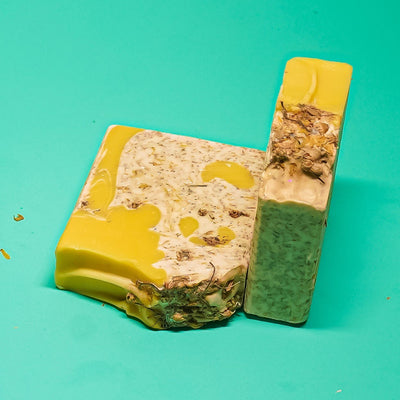 Chamomile Mead Soap Bar - Calming Herbal Handmade Soap – Body Soap on Brown Living™. SKU: SS-28. Img 1.