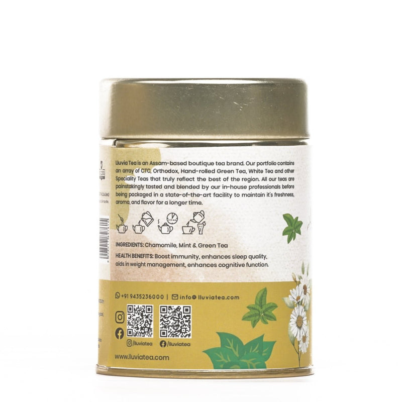 Chamomile Mint Harmony Tea |Relaxation and Digestive Support - 50g | Verified Sustainable by Brown Living™