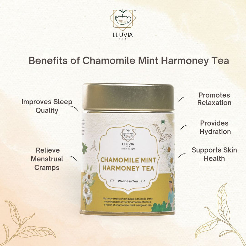 Chamomile Mint Harmony Tea |Relaxation and Digestive Support - 50g | Verified Sustainable by Brown Living™