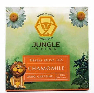 Chamomile Olive Tea | Calming Herbal Olive Leaf Infusion – Pyramid Tea Bags on Brown Living™. SKU: JS_CHAMOMILEOLIVETEA. Img 5.