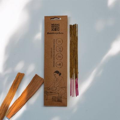 Chandan Handrolled Natural Incense Sticks Pack of 30 – Candles & Fragrances by HERITAGE BOX available on Brown Living™. . SKU: AG010TI. Img 2.