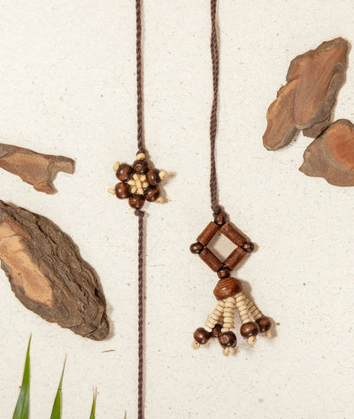 Chandan Phool Rakhi – Rakhi on Brown Living™. SKU: Gul-21. Img 4.