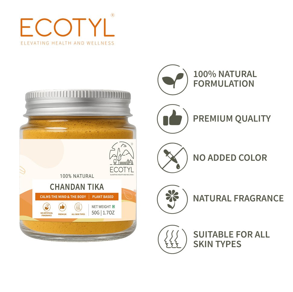 Chandan Teeka | Natural Sandalwood Teeka | Puja & Meditation | 50g – Religious Items by Ecotyl available on Brown Living™. . SKU: ECOTYL00042. Img 4.