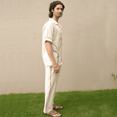Chandan Unisex Pant | Sustainable Cotton Everyday Comfort Wear – Mens Pants on Brown Living™. SKU: 5GA00012. Img 2.