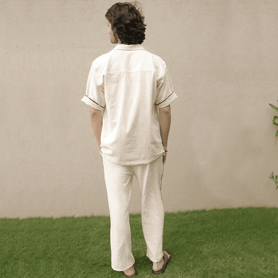 Chandan Unisex Pant | Sustainable Cotton Everyday Comfort Wear – Mens Pants on Brown Living™. SKU: 5GA00012. Img 3.