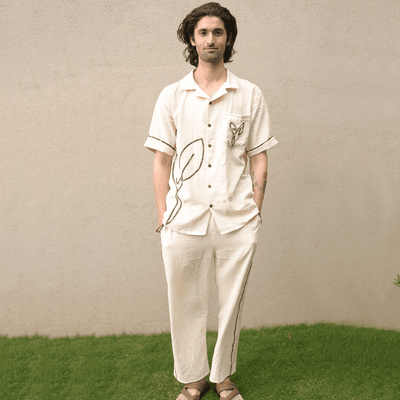 Chandan Unisex Pant | Sustainable Cotton Everyday Comfort Wear – Mens Pants on Brown Living™. SKU: 5GA00012. Img 1.