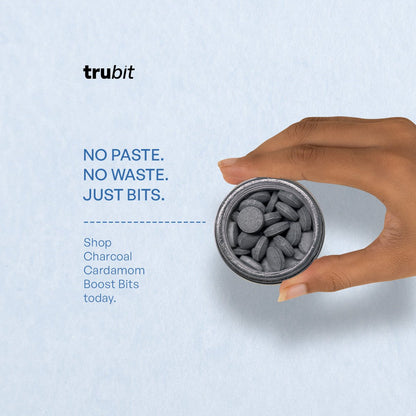 Charcoal Cardamom Boost - Toothpaste Tablets – Oral Care on Brown Living™. SKU: 11002. Img 9.
