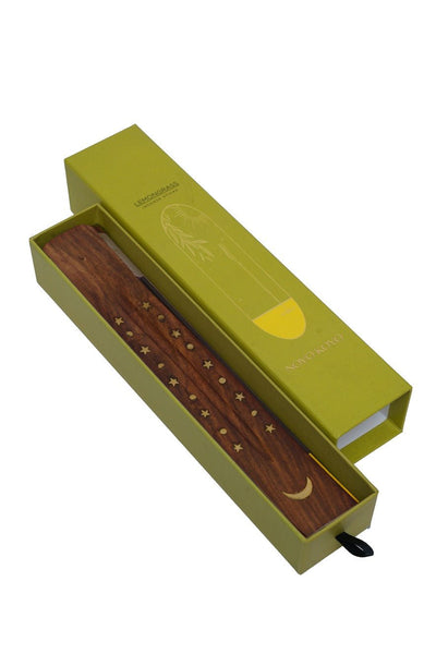 Charcoal-Free Lemongrass Incense Sticks | 70 Sticks with Wooden Star – Home Decor on Brown Living™. SKU: LGIS014. Img 1.